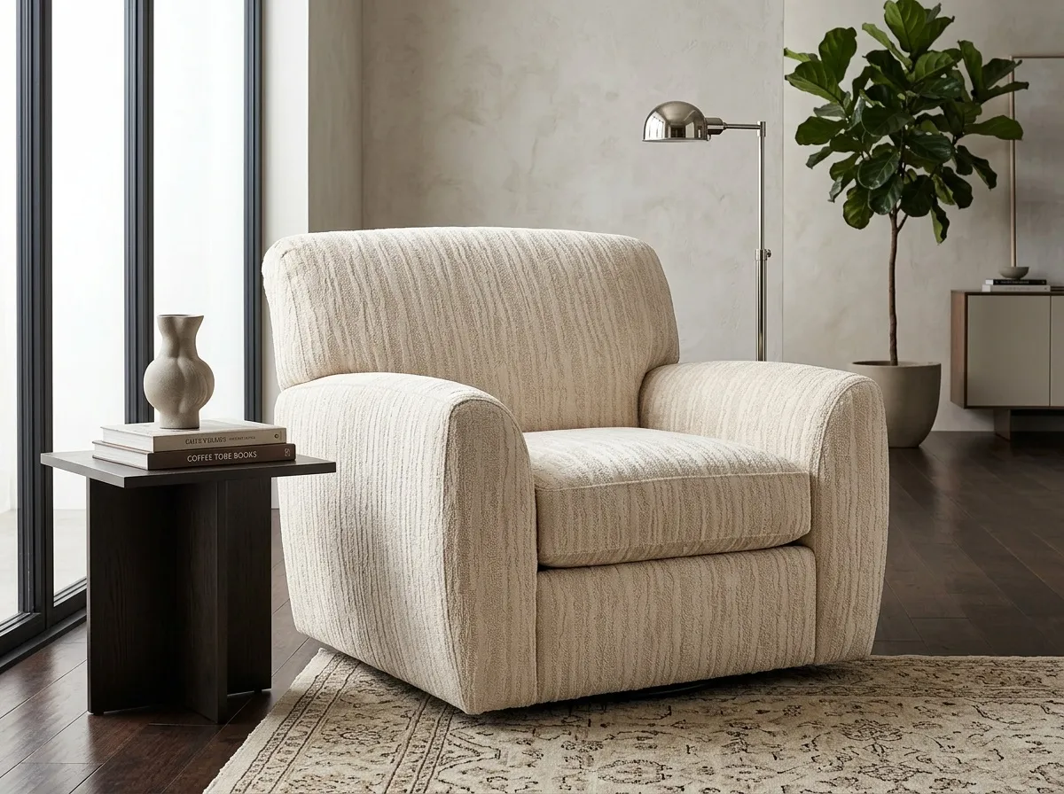 A styled Junel living room