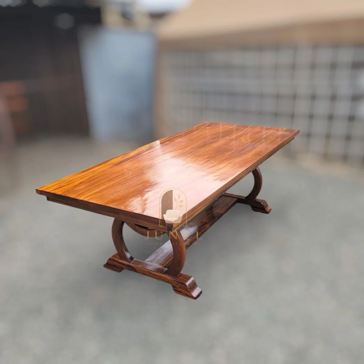 Royal Crest Solid Mahogany 8-Seater Dining Table