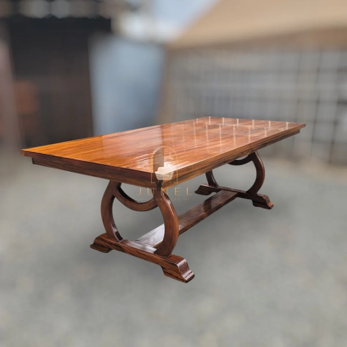Royal Crest Solid Mahogany 8-Seater Dining Table