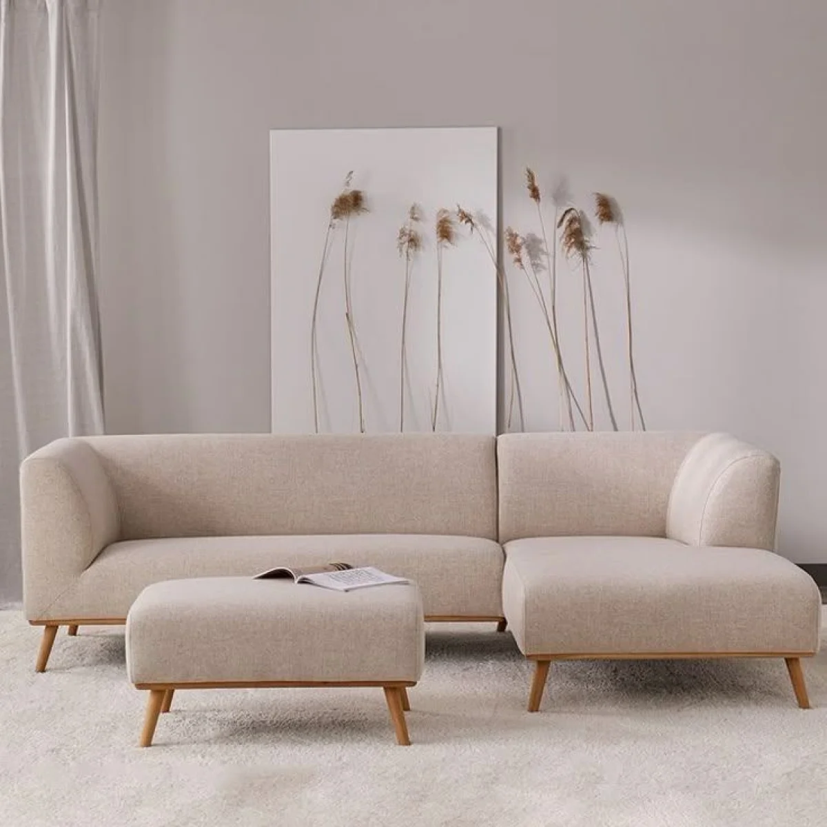 The Serenity L-Shaped Sofa Full Set