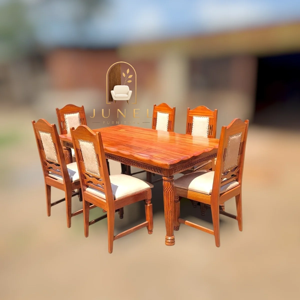 Sahara 6-Seater Solid Wood Dining Set