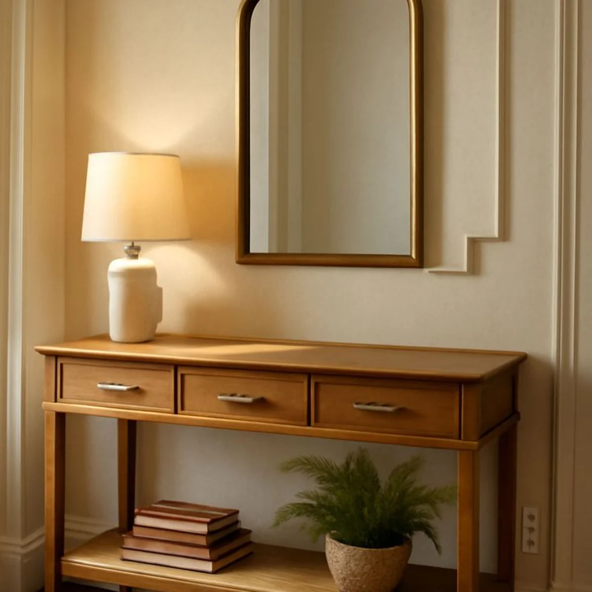 Aria Console Table with Mirror