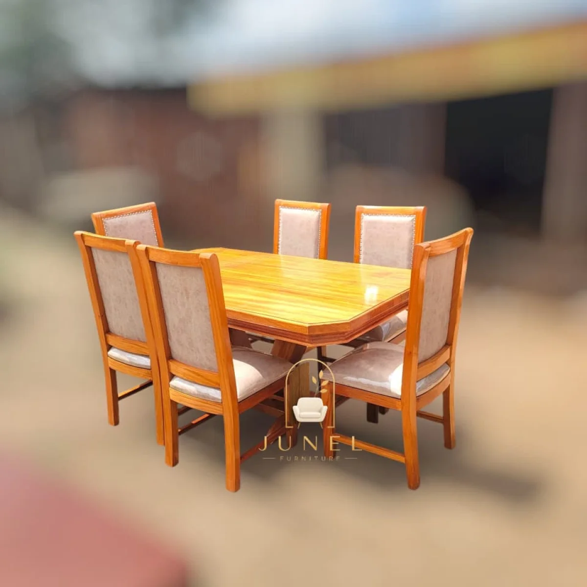 Savannah 6-Seater Solid Mahogany Dining Set
