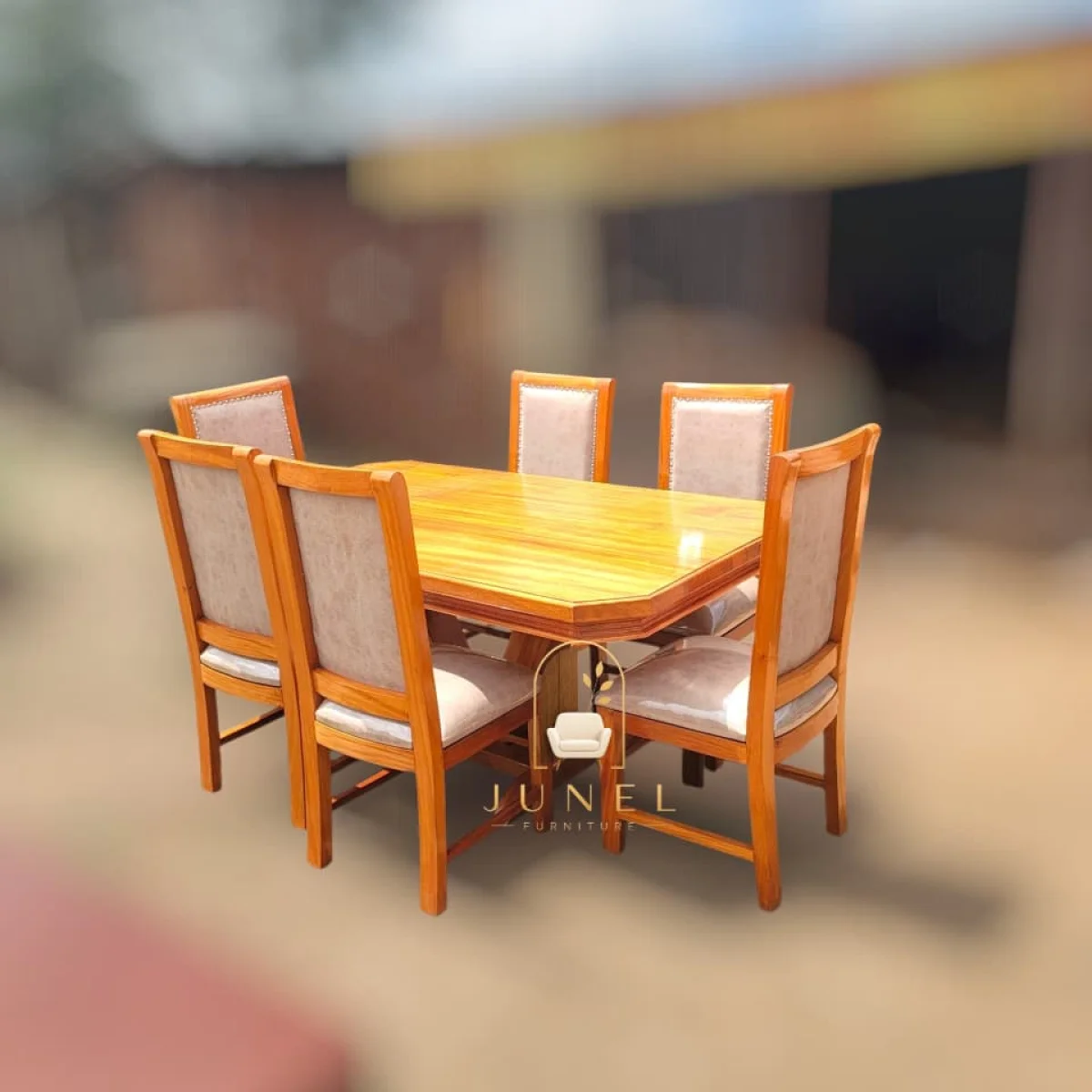 Savannah 6-Seater Solid Mahogany Dining Set