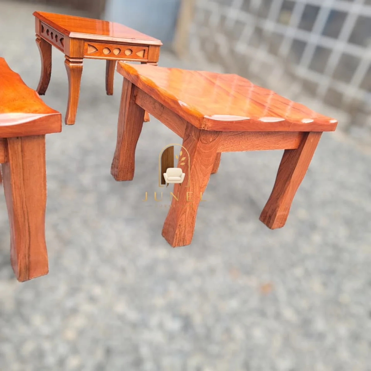 Mwamba Solid Mahogany Stool